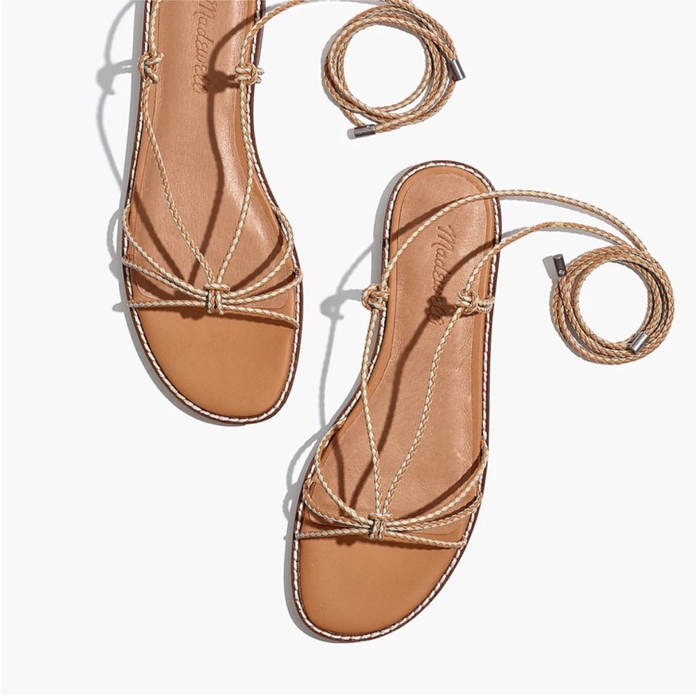 NEW Madewell The Katya Lace-Up Sandal